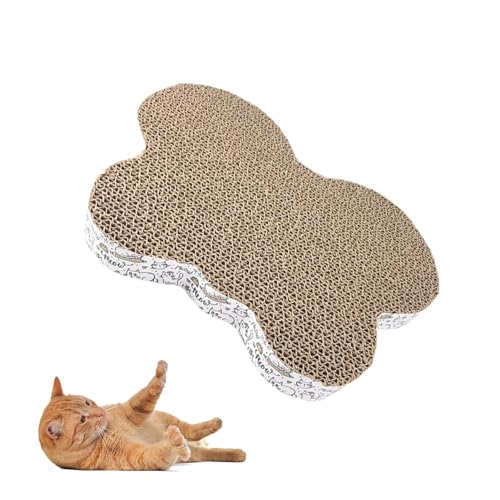 PASSI Cat Scratch Pad - Karton Pad Spielzeug für Katzen - Interaktives Training Übung Maus Spielspielzeug, Karton Kratzer für Kleine Mittlere Katzen Haustiere von PASSI