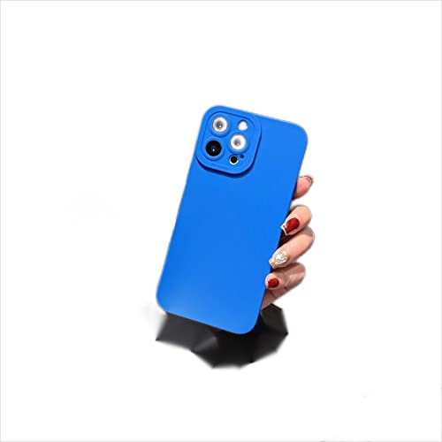 PASUTO Kompatibel mit iPhone 13Pro 6,1 Zoll Case Full Camera Lens Protective Soft Shockproof Phone Case Blue von PASUTO