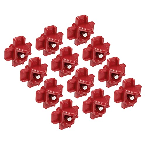 PATIKIL BSPT 1/8 Huhn Wasserträger 12Pack Automatik Futtermittel Kreuz für Tier Rot von PATIKIL