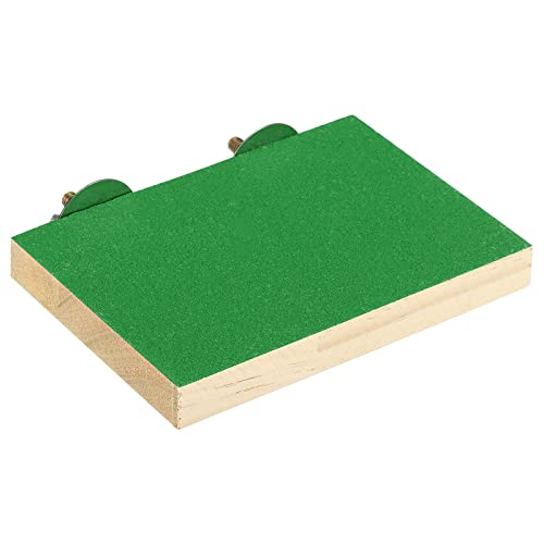 PATIKIL Vogel Barsch Stand Plattform Holz Stand Playground Pfote Schleifen Sauber für Klein Vogel Papagei Liebesvogel Sittich Wellensittich Käfig Zubehör Grün von PATIKIL