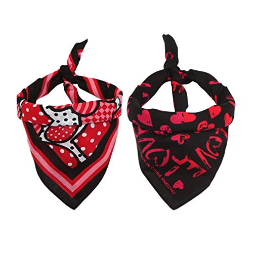 PATKAW 2st Katzenbandana Hundehalstuch Für Kleine Hunde Welpenhalsband Waschbares Hundebandana Hündchen-Bandanas Hundebandana Klein Welpen-Outfits Hundespeichel Bandana-Tasche Haustier von PATKAW