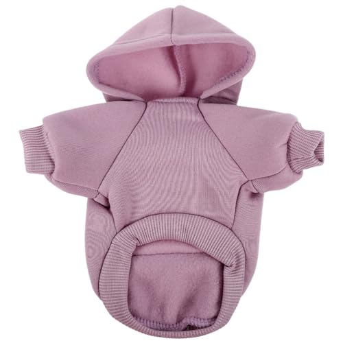 PATKAW Baumwoll-Welpen-Kapuzenpullover Hunde-Kapuzenpullover Warme Kleidung Warmes Haustier-Outfit Hunde-Sweatshirt (XL) von PATKAW