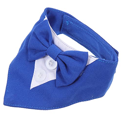 PATKAW Dreieckstuch Für Hunde Haustier-schal Handtuch-Turban Welpe Prinz Fliege Haustier Hundebandana Hundehochzeitskleidung Hundegeburtstagskostüm Hund Der Hund Hundekopf Polyester von PATKAW