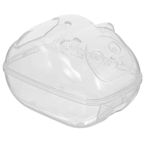 PATKAW Hamster Transparentes Badezimmer Kleine Tierbadewanne Kleintierdusche Hamster Duschraum Chinchilla-badewanne Mäuse Katzenklo Hamster Töpfchen Kleines Haustier Plastik Hamsterkäfig von PATKAW