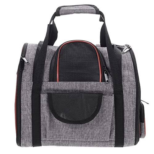 PATKAW Haustierträger- Rucksackträger mit Atmungsaktivem Mesh Fold Dog Rucksack Klappkatze Packtasche für Kleine Katze Kätzchen Wanderweg Camping Camping Wanderung im Freien von PATKAW