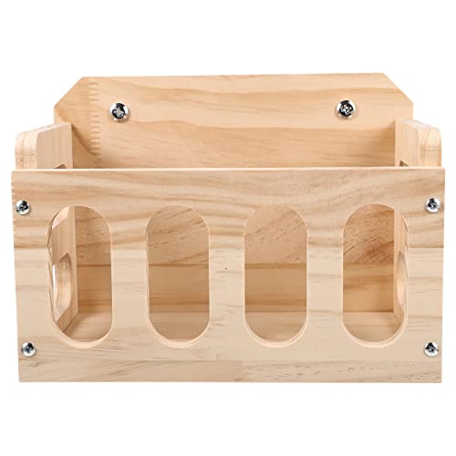 PATKAW Heu für Kaninchen, Heu aus Holz, Bunny Hay Container Futterstation für Kaninchen, Hay Rack Bunny Essen, Meerschweinchen, Chinchilla, Hamster Hay Feeder von PATKAW