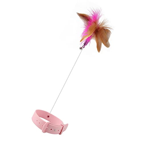 PATKAW Katzenhalsband Stab 1 Stück 37. 5X9x2cm Katze Neckerei Stab Halsband Katzenhalsband Lustiges Spielzeug Katzenstock Selbstheilender Katzenstock Für Katze~Pink von PATKAW