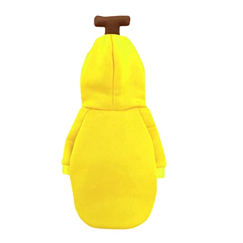 PATKAW Weihnachtsdeko Trendige Kleider Obst Stil Hund Hoodie Hundedekor Banane Hundebody Party Hundekostüm Hundekleidung Outdoor-Zubehör von PATKAW