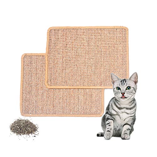 PATTNIUM Kratzmatte für Katzen, Sisal, rutschfest, 2 Stück von PATTNIUM