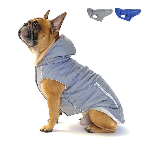 PAW WOW IMMI Hundejacke | Hundemantel | Jacke für kleine, mittelgroße und große Hunde für kalte Tage (Grau, XXL) von PAW WOW