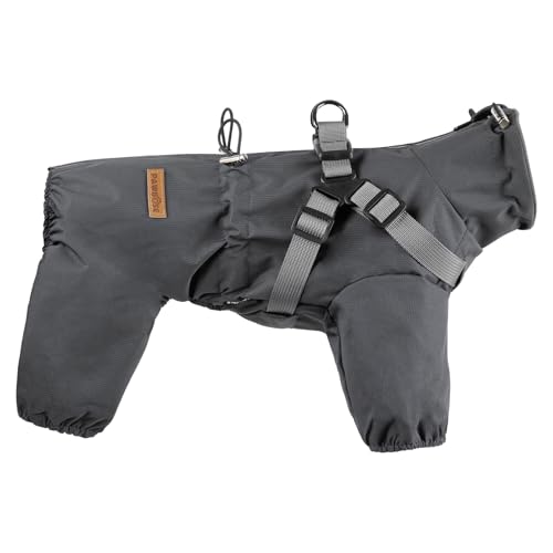 PAWBOSE Hunderegenmantel mit Geschirr für kleine und mittlere Hunde, verstellbare wasserdichte Hunderegenjacke, reflektierender regenfester Hunde 4 Beine Regenmantel-Grau, M PAWBOSE Hunderegenmantel mit Geschirr für kleine und mittlere Hunde, verstellbare wasserdichte Hunderegenjacke, reflektierender regenfester Hunde 4 Beine Regenmantel-Grau, M von PAWBOSE