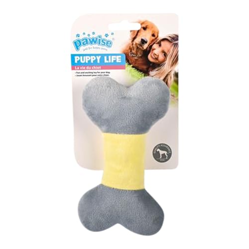 Pawise Puppy Plüschknochen Spielzeug, 15 cm Größe, sortiert von PAWISE