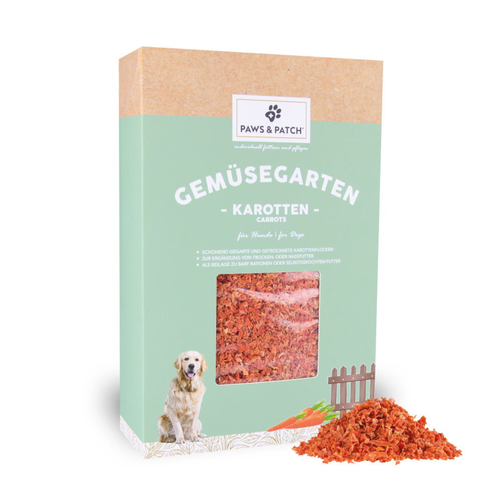 PAWS & PATCH Gemüsegarten Karottenflocken - 400 g von PAWS & PATCH