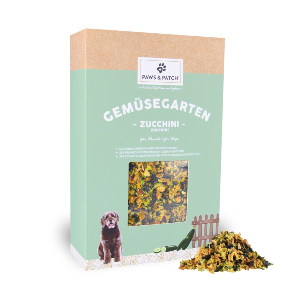 PAWS & PATCH Gemüsegarten Zucchiniflocken - 350 g von PAWS & PATCH