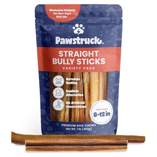 Pawstruck Straight Bully Sticks for Dogs 9-12 Inch von PAWSTRUCK