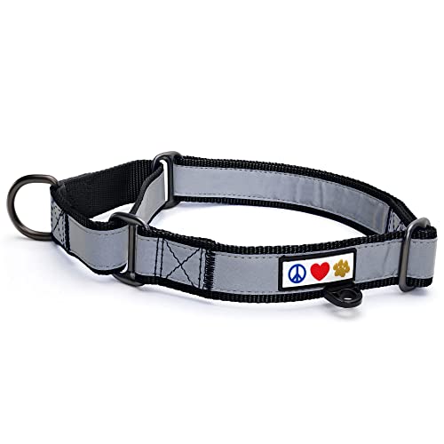 PAWTITAS Martingale Hundehalsband Welpenhalsband Reflektierendes Hundehalsband Trainingshalsband für Hunde Erziehungshalsband für Hunde Klein Hundehalsband Schwarz Hundehalsband von PAWTITAS