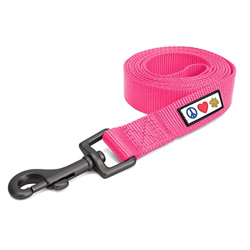 Pawtitas Hundeleine 1.8 M Leine Feste Farbe Welpenleine bequemer Griff Hundeleine Hundetraining Leine für Hunde Extra Extra kleine Hundeleine/kleine Hundeleine Katzenleine Rosa Hundeleine von PAWTITAS