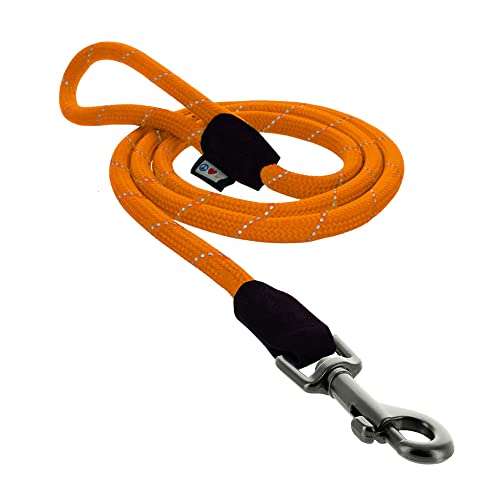 PAWTITAS Reflektierendes Trainingsseil für Welpen und Hunde, 1.80 m Extra klein/klein (Extra Small/Small), Orange von PAWTITAS