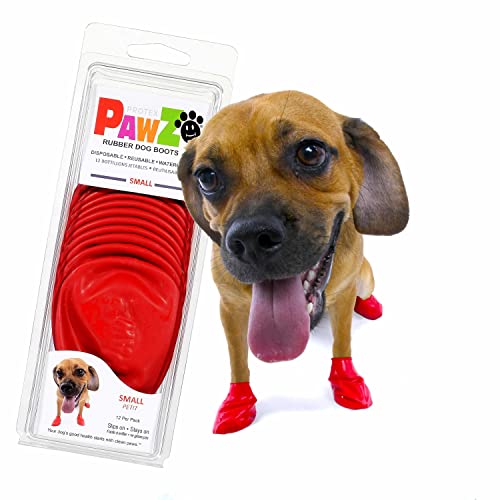 Pawz Durable All Weather Dog Boots, Red, Small von PAWZ