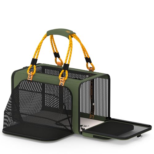 PAWZIDEA Transportbox für Haustiere, Grün von PAWZIDEA