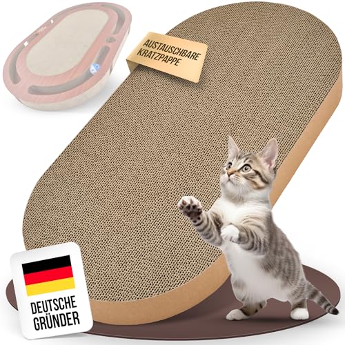 PAWZONE® Wechselpappe für Kratzbrett | austauschbare Kratzpappe, Kratzbrett, Kratzmatte | Katzenzubehör, Kratzmöbel Katze | Cat Scratcher | Zubehör für Katzen von PAWZONE