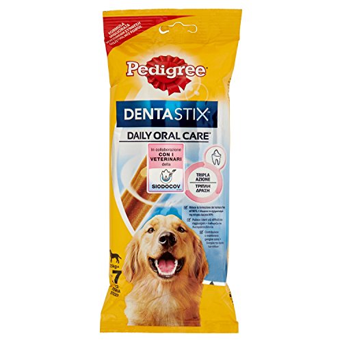 Pedigree Dentastix Set für den täglichen Gebrauch für die Zahnreinigung großer Hunde (7 Stück) von PEDIGREE