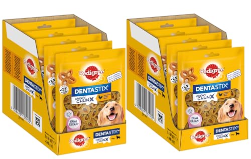 PEDIGREE DENTASTIX Chewy CHUNX Max 15kg+ mit Huhn 10 x 68g von PEDIGREE