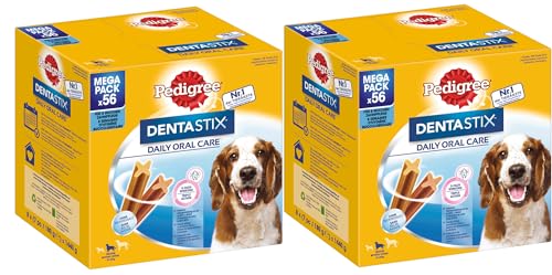 PEDIGREE DENTASTIX Daily Oral Care Multipack 10-25kg / (112 Stück) Zahnpflege Kaustangen Leckerli Kausnack von PEDIGREE