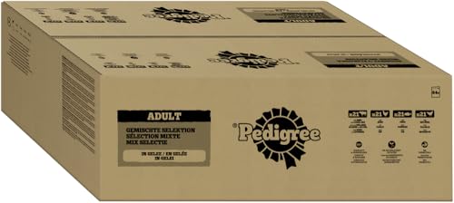 PEDIGREE DOGCARE Hundefutter Portionsbeutel Chunks in Gelee Adult 84 x 100g von PEDIGREE