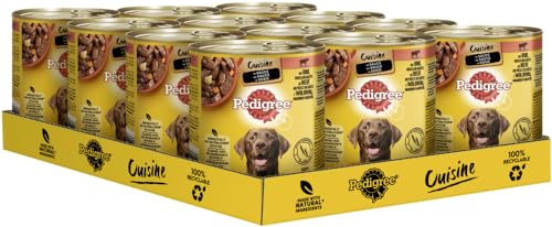 PEDIGREE Dose Cuisine in Sauce mit Rind, Nudeln und Karotten 12 x 800g Hundefutter Nassfutter von PEDIGREE