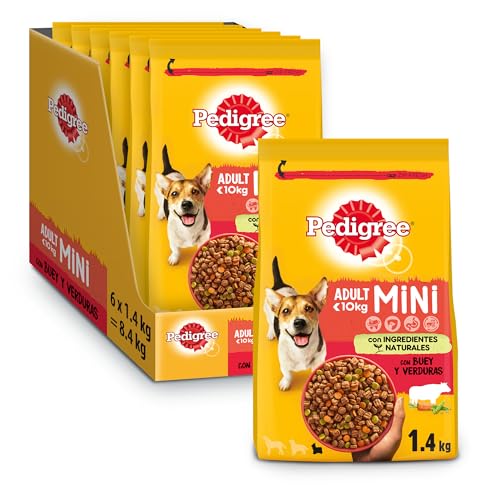 PEDIGREE Erwachsene Mini-Futter mit Huhn für kleine Hunde, 1,5 kg, 6 Stück (9 kg) von PEDIGREE