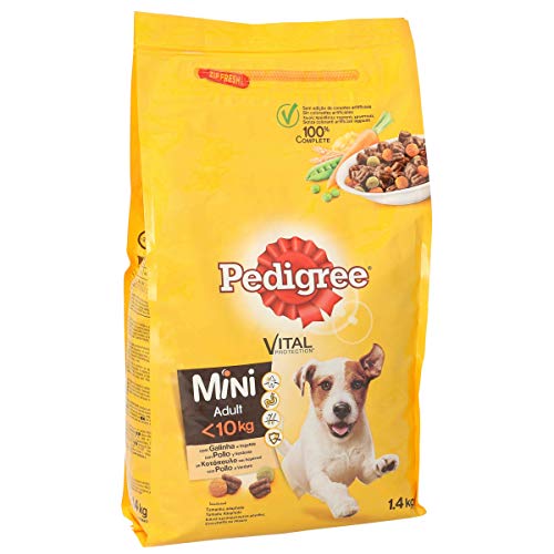 PEDIGREE Mini-Hundefutter mit Huhn und Gemüse, 1,4 kg von PEDIGREE