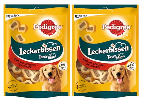 PEDIGREE Tasty Minis mit Rind und Geflügel (2x155g) von PEDIGREE