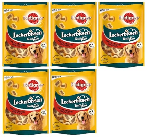 PEDIGREE Tasty Minis mit Rind und Geflügel (5x155g) von PEDIGREE