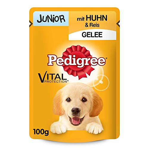 PEDIGREE Vital Protection Portionsbeutel Junior mit Huhn und Reis in Gelee 24 x 100g von PEDIGREE