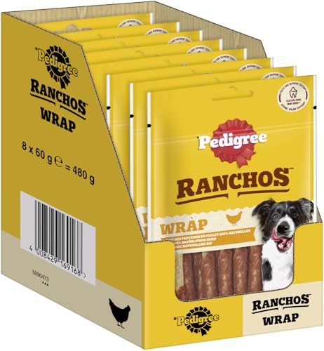 PEDIGREE Wraps Hundesnacks Huhn, 8x60g von PEDIGREE