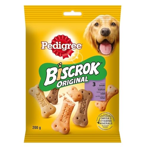 Pedigree Biscrok Würfelförmige Hundekekse für alle Rassen 22 x 200g von PEDIGREE