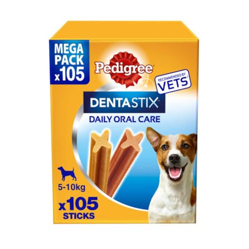 Pedigree Dentastix Hundesnacks Hundeleckerli für kleine Hunde 105 Stk. von PEDIGREE