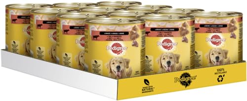 Pedigree Dose Rind und Markknochen in Sauce 12 x 800g, Hundefutter, Nassfutter, Dosenfutter von PEDIGREE