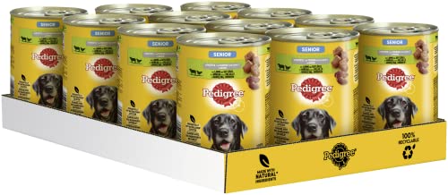 Pedigree Dose Senior mit Lamm und Geflügel in Pastete 12 x 400g Hundefutter Nassfutter Dosenfutter von PEDIGREE