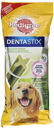 Pedigree Hundesnacks Hundeleckerli Dentastix Fresh für frischen Atem Maxi Tägliche Zahnpflege für große Hunde >25kg, 7 Sticks von PEDIGREE