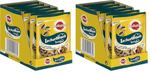 Pedigree Hundesnacks Leckerbissen Mini–Happen, 12er Pack, 6x140g – Hundekekse mit Rind– und Käsegeschmack, ideal für das Training oder für zwischendurch von PEDIGREE