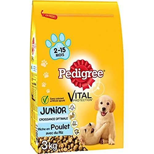 Pedigree Junior Medium mit Huhn & Reis 3kg von PEDIGREE