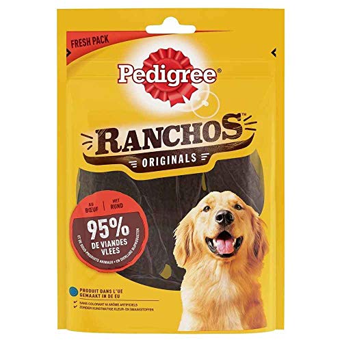 Pedigree Ranchos Rinder-Leckerlis für Hunde, 70 g von PEDIGREE