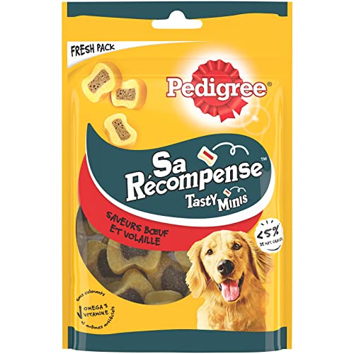 Pedigree Seine Belohnung – Hundefutter – Leckereien mit Rindfleisch & Geflügel – 6 Beutel à 155 g von PEDIGREE