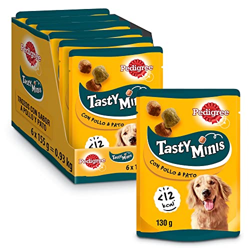 Pedigree Snack leckerer Mini, um Ihr Hund-Flavour-Hähnchen und Ihre Ente zu erziehen (6 x 130g-Pack) von PEDIGREE