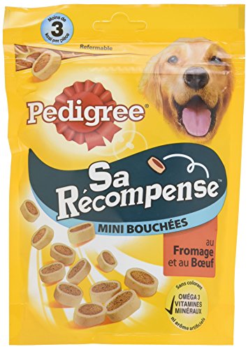 Pedigree his reward - mini bites beef & cheese dog, 6 140g packet of treats von PEDIGREE