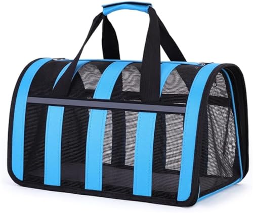 PEIHUODAN Kleine Katzentransporttasche, Transporttierhalter für kleine Katzen Kätzchen Hunde Welpen Faltbare Weiche Transporttasche Flugzeug Haustier Reisetasche Umhängetasche (46 * 29 * 26cm,Farbe8) von PEIHUODAN