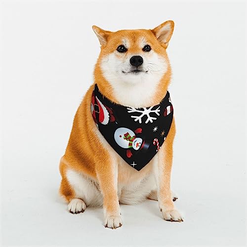 Frohe Weihnachten Hund Bandanas Einstellbare Dreieck Hund Schal Waschbar Doppelschicht Haustier Halstuch Lätzchen für Haustier Kostüm Versorgung von PEIXEN