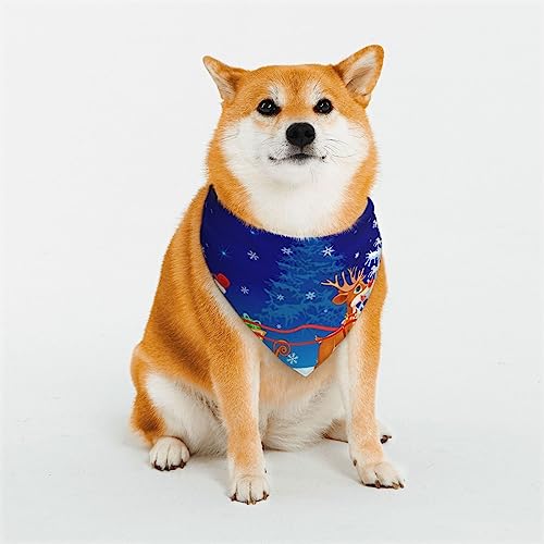 Weihnachtsmann Hund Bandanas Einstellbare Dreieck Hund Schal Waschbar Doppelschicht Haustier Halstuch Lätzchen für Haustier Kostüm Versorgung von PEIXEN